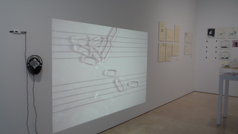 General view of the exhibition "Possibility of Action. The Life of the Score". MACBA
